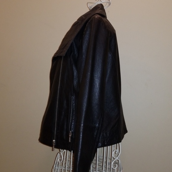 Rezrekshn by Esther Chen Leather Motorcycle Jacket - Picture 2 of 6